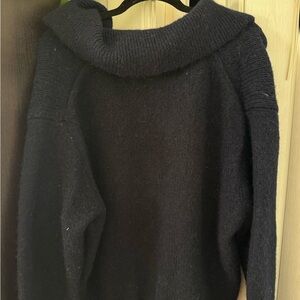 Zara Navy Collared Sweater